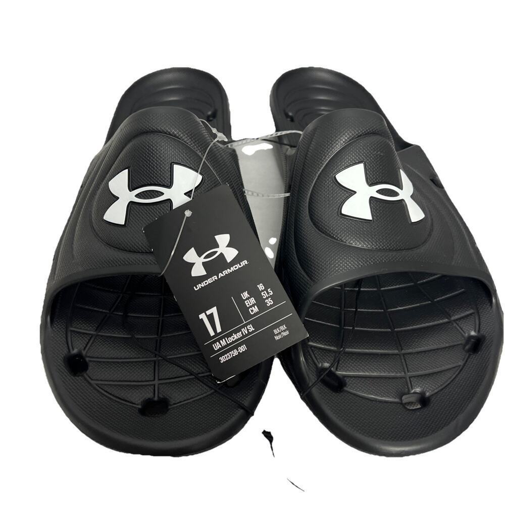 Under Armour Mens 17 Locker IV Slides Pool Gym Beach Sliders Flip Flops Summer